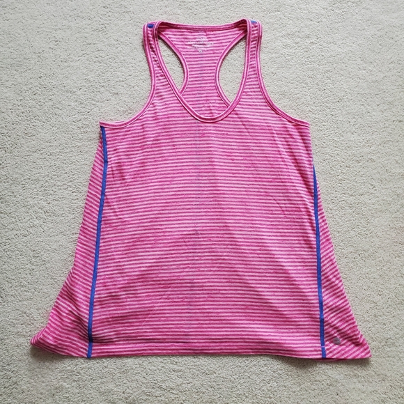 Vineyard Vines Performance Pink Striped Racerback Tank szXS - Picture 1 of 9